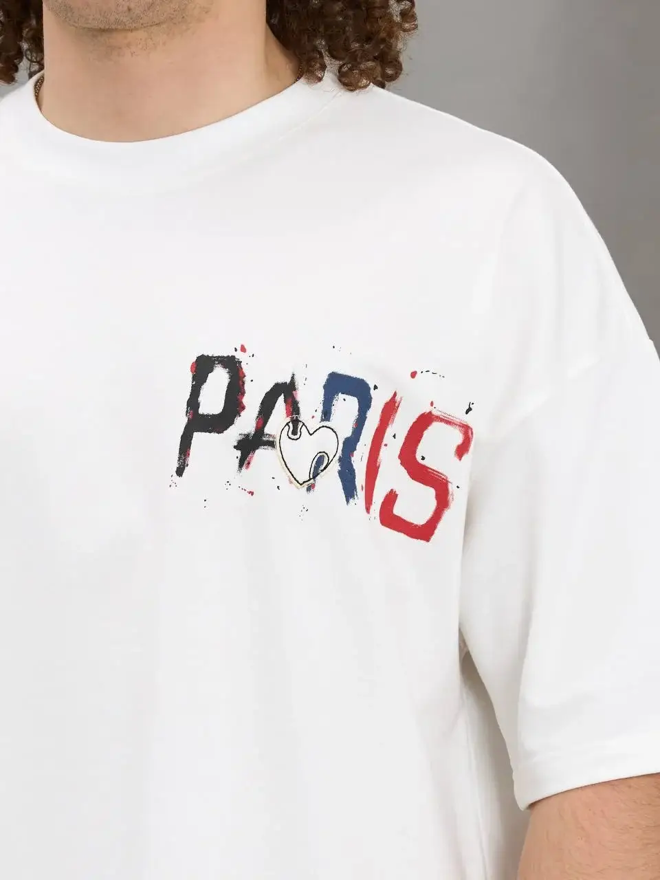 Takavar Paris Oversize Kesim Tasarım Tişört